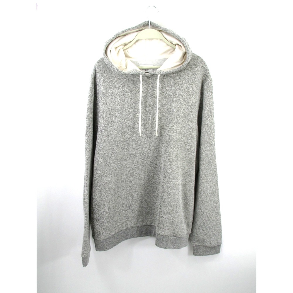 NWT GOODFELLOW Pullover Hoodie Sweatshirt Men XL Heathered Gray Pockets Active